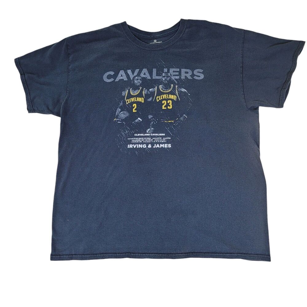 CLEVELAND CAVALIERS LeBron James, Kyrie Irving  Rare Retro T-Shirt XL CavsNation